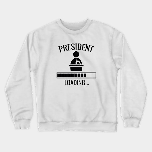 President Loading Crewneck Sweatshirt by AmazingVision